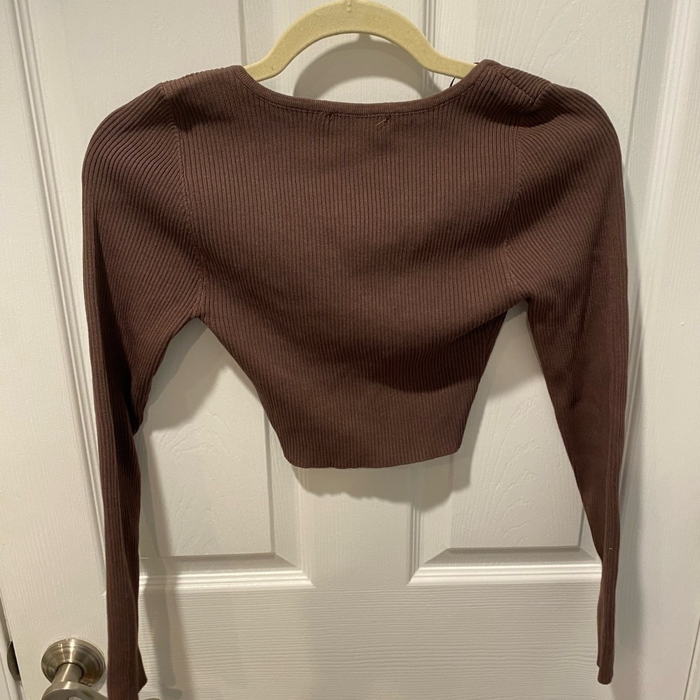 Ribbed crop top - Picture 4 of 4